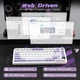 Клавиатура Attack Shark X85 PRO White-Purple Беспроводная Игровая Механическая. С Экранчиком. 2.4G/Bluetooth/Кабель. Батарея 5000mAh. 75% Формат. Blueberry Switch. - изображение 9
