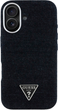 Etui Guess Denim Triangle Logo MagSafe do Apple iPhone 16 Black (3666339428129) - obraz 3
