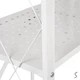 Этажерка Stenson "Loft" на колесах 5 ярусов 71*33*156 см, белая - изображение 3