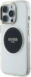Etui Guess IML Metal Colored Circle Classic Logo MagSafe do Apple iPhone 16 Pro Transparent/Black (3666339428440) - obraz 2