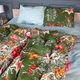Простынь MirSon King Size 220x240 см 17-0881 Holiday Star Green Бязь (2200012196465) - изображение 4
