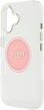 Панель Guess IML Metal Colored Circle Classic Logo MagSafe для Apple iPhone 16 Transparent/Pink (3666339428570) - зображення 5