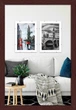 Фоторамка пластиковая 20х30 багет: AM1513-1118-1 Темное дерево (с акриловым стеклом 1.5мм, двп) EmojiFrame - изображение 1