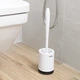 Ёршик для унитаза с силиконовой щеткой MBM HOME BP-13 WHITE/BLACK белый/черный - изображение 6