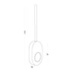 Ершик с силиконовой щеткой клейкий настенный MBM HOME BP-34 WHITE/GRAY бело-серый - изображение 12