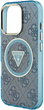 Etui Guess IML Metal Glitter 4G Circle Triangle MagSafe do Apple iPhone 16 Pro Max Blue (3666339430399) - obraz 6