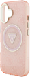 Etui Guess IML Metal Glitter 4G Circle Triangle MagSafe do Apple iPhone 16 Pink (3666339430511) - obraz 6