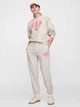 Спортивные штаны на флисе женские GAP 932411422 XL Бежевые (1159848288) - изображение 3