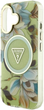 Etui Guess Glitter Flowers Triangle Buttons MagSafe do Apple iPhone 16 Green (3666339430665) - obraz 6