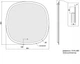 Зеркало Devit Ovale 80x80 см с LED-подсветкой, тачсенсором и подогревом 4408080 - изображение 3