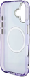 Etui Guess Glitter Flowers Triangle Buttons MagSafe do Apple iPhone 16 Purple (3666339432317) - obraz 6