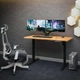 Стіл Mealux PowerDesk Energy Mahogany з електрорегулюванням висоти (арт. EVO-201 Energy Mahogany/B) - изображение 2