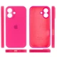 Чохол Silicone Premium case з захистом камери для iPhone 16 Full Camera Protective hot pink 2261 - зображення 4