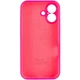 Чохол Silicone Premium case з захистом камери для iPhone 16 Full Camera Protective hot pink 2261 - зображення 5