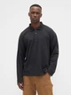Поло длинное мужское GAP 595427493 2XL Черное (1159848194) - изображение 1