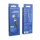 Кабель BOROFONE BX41 USB to Type-C 2.4A, 1m, PVC, PVC connectors, magnetic, Black - изображение 2