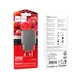 Мережевий зарядний пристрій HOCO CS24A Puerto single-port PD25W charger (EU) чорний - изображение 2