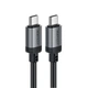 Кабель ACEFAST C20-03 USB-C to USB-C aluminum alloy charging data cable Black - изображение 3