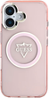 Etui Guess IML Metal Mountain Logo MagSafe do Apple iPhone 16 Pink (3666339434113) - obraz 3