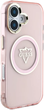 Etui Guess IML Metal Mountain Logo MagSafe do Apple iPhone 16 Pink (3666339434113) - obraz 4