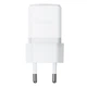 Сетевое зарядное устройство с кабелем Baseus Palm Fast Charger 1C 20W EU Moon White (with Baseus Cable USB-C to USB-C 1m Moon - изображение 1