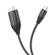 Кабель HOCO UA16 Type-C to HDTV HD on-screen cable Metal Gray - зображення 2