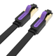 Мережевий кабель Vention Flat Cat. 7 Patch Cable 1. 5M чорний - изображение 3