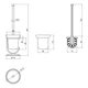 Ёршик Lidz Oreo 0503 напольный (матовое стекло) LDORE0503CRM22324 Chrome - изображение 2