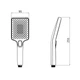 Лейка для ручного душа Qtap Rucni 140x95 мм прямоугольная QTRUC125BLM45959 Black Matt - изображение 2