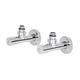 Комплект кранов Thermo Alliance Standart 1/2" НР для полотенцесушителя угловой SF395W15 - изображение 1