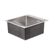 Мийка для кухні інтегрована Lidz Handmade H5050 (LDH5050BRU35375) Brushed Steel 3,0/1,0 мм - зображення 3