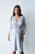 Халат для беременных и кормящих мам Мамин Дім Soft&Lace L Серый меланж (2550000558462) - изображение 3