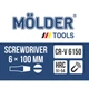 Викрутка - шліцьова 6*100 "Molder" (МТ32008) (12шт/уп) - зображення 3