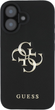 Etui Guess Grained Big 4G & Classic Logo do Apple iPhone 16 Black (3666339424527) - obraz 2