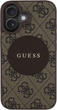 Etui plecki Guess 4G Circle Classic Logo MagSafe do Apple iPhone 16 Brown (3666339426477) - obraz 2