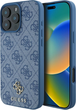 Etui plecki Guess HC PU 4G Small Classic do Apple iPhone 16 Pro Max Blue (3666339364397) - obraz 1