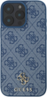 Etui plecki Guess HC PU 4G Small Classic do Apple iPhone 16 Pro Max Blue (3666339364397) - obraz 3