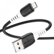 Кабель HOCO X82 silicone charging data cable for type-c 2A/1m black - зображення 1
