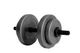 Гантели композитные наборные 16 кг (2×8 кг) WCG Grey Edition, пластиковый гриф Ø30 мм (антиударные диски) - изображение 3