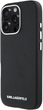 Панель Karl Lagerfeld Saffiano Full Wrapped Elongated Metal Logo MagSafe для Apple iPhone 16 Pro Black (3666339359461) - зображення 2