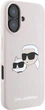 Etui plecki Karl Lagerfeld Karl & Choupette Head na Apple iPhone 16 Plus z MagSafe Różowy (3666339319571) - obraz 4