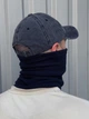 Бафф флисовый теплый с вышитым логотипом Adidas синий - изображение 4
