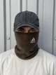 Бафф флисовый теплый с вышитым логотипом Adidas хаки - изображение 2