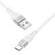 Кабель Proove Soft Silicone USB to Type-C 2.4A (1m) white - изображение 3