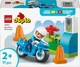 Zestaw klocków LEGO DUPLO Town Niebieski motocykl policyjny 11 elementów (10471) - obraz 1