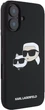 Etui plecki Karl Lagerfeld Karl & Choupette Head na Apple iPhone 16 z MagSafe Czarne (3666339319649) - obraz 4