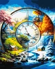 Картина по номерам 40×50 см Kontur. Пейзаж. Времена года DS0668 - изображение 3