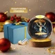 LED лампа світильник подарунок у вигляді кулі "Олень" 8см у подарунковій упаковці + печиво з передбаченням - зображення 1