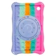 Детский силиконовый чехол Pop It с ручкой - подставкой на Samsung Galaxy Tab A9 8.7" SM-X110 SM-X115 Фиолетовый - изображение 8