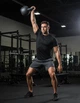 Гиря виниловая для фитнеса и силовых тренировок Power Muscle 20 кг (серо-чёрная) - изображение 6
